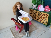 Miniature pizza box digital PDF file download dollhouse Product Image 10