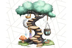 Vintage Steampunk Forest Animal PNG Clipart for Sublimation Product Image 2