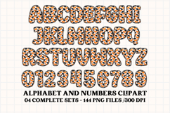 Halloween Alphabet png clipart, halloween letters doodle Product Image 4