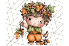 Woodland Autumn Parade Clipart PNG Fall Animals Product Image 2