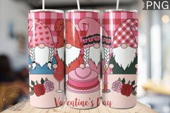 Valentine&#039;s Day Gnome Tumbler Wrap - High Quality 300 Dpi Product Image 1