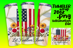 VIVID 20oz Tumbler PNG Template , Patriotic Product Image 1