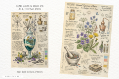 Ephemera Witchy Wildflowers Junk Journal Pages Product Image 2