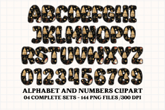 Christmas Alphabet png clipart, christmas letters doodle Product Image 4