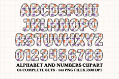Halloween Alphabet png clipart, halloween letters doodle Product Image 4