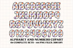 Halloween Alphabet png clipart, halloween letters doodle Product Image 4