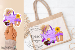 Purple Summer Vibes Beach Tote Design-Tropical Vacation Art Product Image 11