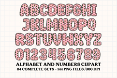 Christmas Alphabet png clipart, christmas letters doodle Product Image 4