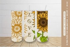 Sunflower Tumbler Wrap, Sunflower Skinny Tumbler Sublimation