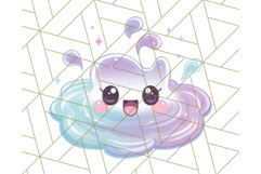 Kawaii Weather Clipart PNG, Cute Pastel Weather Icons Product Image 2