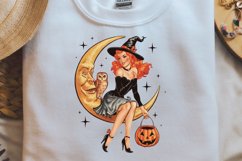 Vintage Witch Halloween Sublimation PNG Product Image 2