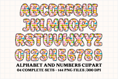 Easter Day Alphabet png clipart, easter day letters doodle Product Image 4