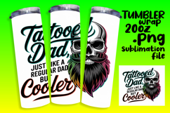 20oz Tumbler Design for Sublimation , Father's Day Product Image 1