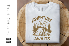 Adventure Awaits Camping Tent PNG Product Image 1