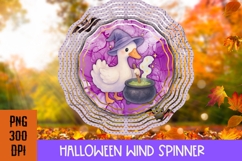 Halloween Season Wind Spinner PNG, Witch Goose PNG Product Image 1