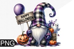 Halloween Gnome Sublimation, Gnome Clipart PNG Product Image 1