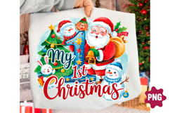 Christmas Png Bundle Santa Trendy T-shirt Product Image 11