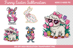 Funny Easter Sublimation PNG Product Image 1