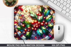 Flowers Mouse Pad Sublimation,Christmas Mouse Pad PNG Design Product Image 1