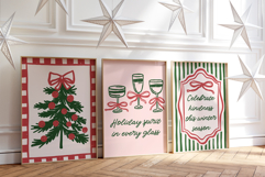 10 Coquette Christmas Wall Art Bundle Product Image 3