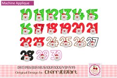 Christmas Santa Numbers machine embroidery bundle 2312V Product Image 1