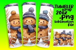 Christmas Gingerbread Design Tumbler Wrap 20oz Sublimation Product Image 1