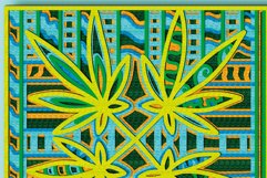 Marijuana 3D Multilayer SVG/ Marijuana 3D mandala/ Cannabis Product Image 9