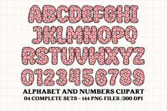Christmas Alphabet png clipart, christmas letters doodle Product Image 4