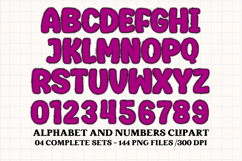 Happy Birthday Alphabet, birthday letters doodle clipart Product Image 4