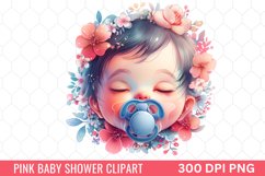 Pink Baby Shower Clipart Product Image 1