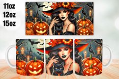 Halloween Witch Mug Wrap Sublimation 11oz, 12oz, 15oz Product Image 1