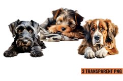 Cute Sleeping Dogs Clipart, Sleeping Dogs Vector Product Image 1