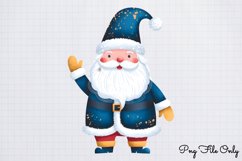 Luxury Blue And Gold Christmas Clipart PNG Product Image 1