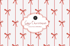 Cozy Christmas Watercolor Seamless Patterns Product Image 1