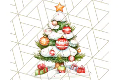 Vintage Christmas Clipart PNG, Cute Animals Holiday Elements Product Image 2