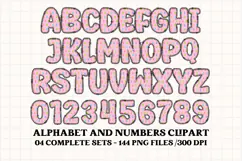 Unicorn Alphabet png clipart, unicorn letters doodle Product Image 4