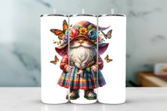Cute Gnome Tumbler Wrap Sublimation PNG Design Product Image 1