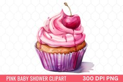 Pink Baby Shower Clipart Product Image 1