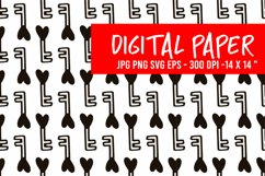 Keys digital Paper. Keys seamless pattern Product Image 1