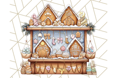 Cozy Christmas Market Stall Clipart PNG, Holiday Art Png Product Image 2