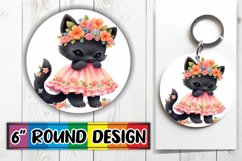 Sweet Cat Lover Keychain Design Product Image 1