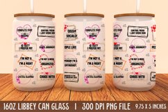 Funny Quotes 16oz Can Glass Wrap, Funny Quotes Can Glass Product Image 1
