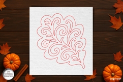Oak Leaf Coaster Laser Cut | Drink Coaster | SVG Product Image 2