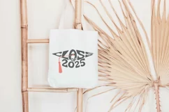 Class of 2025 in the shape of a Graduation Cap SVG Cut File Product Image 2