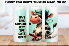 Funny Cow Skinny Tumbler Wrap Humorous Sayings PNG 20 oz. Product Image 1