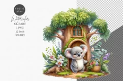 Koala clipart, Animals house clipart, Cute animals Product Image 1