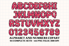 4th July Alphabet png clipart, independence letters doodle Product Image 4