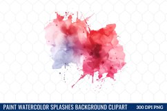 Watercolor Splashes Background Clipart Bundle Product Image 11