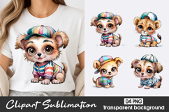 Cute Monkey Clipart PNG Product Image 1