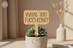 Wooden Plant Tag Laser Cut | Herb Label | SVG Product Image 1